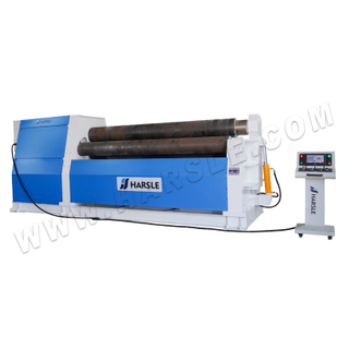 W12-20X3200 Máquina roladora hidráulica CNC de 4 rodillos Proceso automático de doblado y laminado